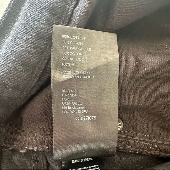 We The Free Stove Pipe Jean in Black Out Free People Size 30 - Picture 8 of 8